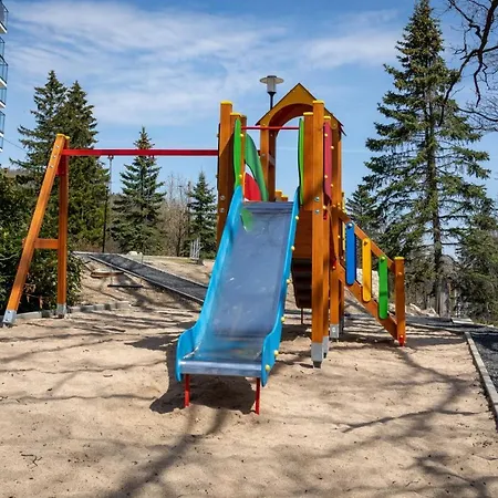 Przytulny Kat W Park W Budynku Z Basenem, Sauna, Jacuzzi شقة